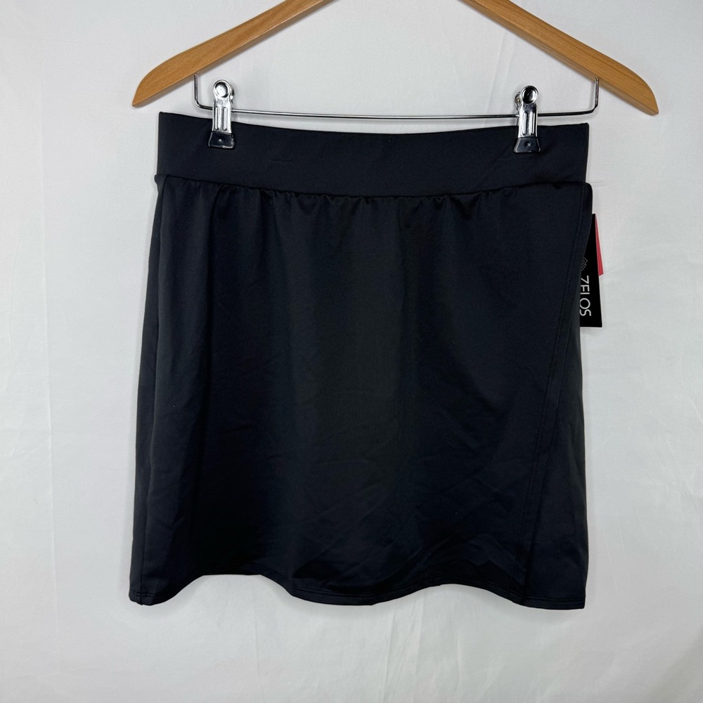 ZELOS Women's Black Skort Gray Shorts